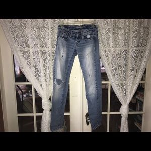 American Eagle Fade & Ripped Skinny Jeans (0)